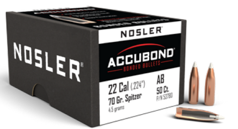 NOSLER 22 Cal 70gr AccuBond (50 ct)