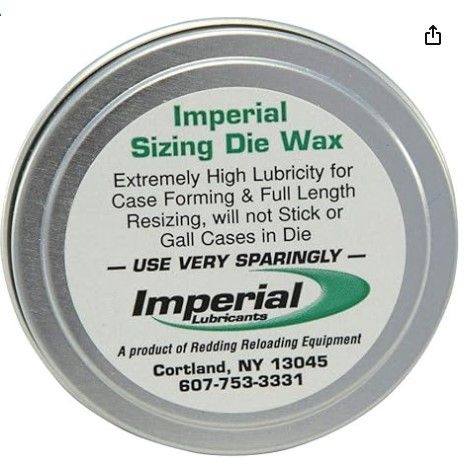 REDDING IMPERIAL SIZING DIE WAX - 1 OZ.