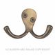 HAT-COAT & ROBE HOOKS NATURAL BRONZE