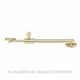 TELESCOPIC STAYS UNLACQUERED SATIN BRASS