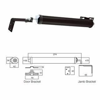SCREEN DOOR CLOSERS BLACK