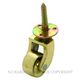 CABINET CASTORS POLISHED BRASS