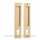 SLIDING DOOR LOCKS BRUSHED BRASS