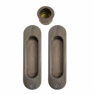 SLIDING DOOR PASSAGE SETS NATURAL BRONZE
