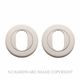 OVAL CYLINDER ESCUTCHEONS SATIN NICKEL