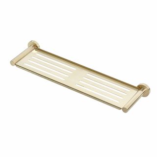 SHELVES BRUSHED BRASS