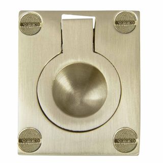 FLUSH RINGS UNLACQUERED SATIN BRASS