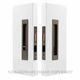 SLIDING DOOR PRIVACY SETS NATURAL BRONZE