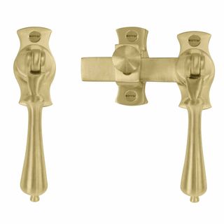 FRENCH DOOR FASTENERS MATT SATIN BRASS