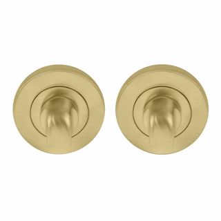 DOUBLE TURN SETS MATT SATIN BRASS