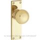 TRADCO VICTORIAN KNOB POLISHED BRASS