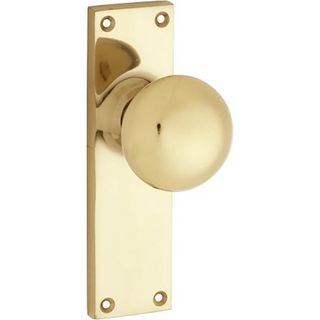 TRADCO VICTORIAN KNOB POLISHED BRASS