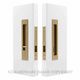 SLIDING DOOR PRIVACY SETS MATT SATIN BRASS