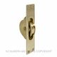 SASH PULLEY UNLACQUERED SATIN BRASS