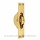 SASH PULLEY UNLACQUERED BRASS