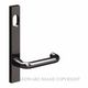 LEVER ON PLATE NARROW SATIN BLACK CHROME