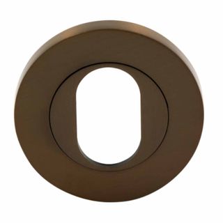 OVAL CYLINDER ESCUTCHEONS COCOA BRONZE