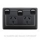 POWER SOCKET BLACK