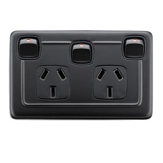 POWER SOCKET BLACK