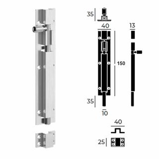 BARREL BOLTS STAINLESS STEEL