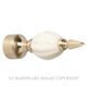 CURTAIN ROD FINIALS POLISHED BRASS