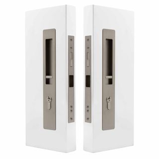 SLIDING DOOR LOCKSETS BRUSHED NICKEL