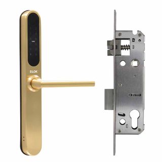 ELECTRONIC ENTRANCE LOCKS SATIN BRASS