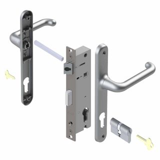 MULTIPOINT LOCKING LOCKS SATIN CHROME