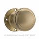 KNOB ON ROSE SATIN BRASS