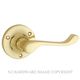 LEVER ON ROSE POLISHED BRASS