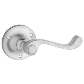 LEVER ON ROSE SATIN CHROME