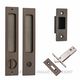 SLIDING DOOR PRIVACY SETS SIGNATURE BRASS