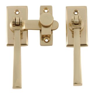FRENCH DOOR FASTENERS POLISHED BRASS