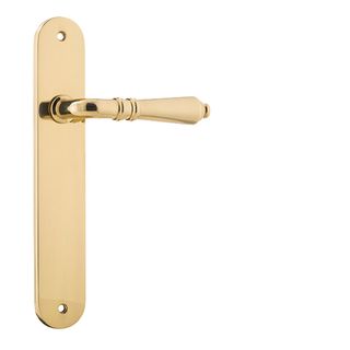 Elements Belmont Polished Brass Pantry/Closet Right-Handed Non-Turning  Dummy Door Handle