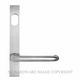 LEVER ON NARROW PLATE SATIN CHROME