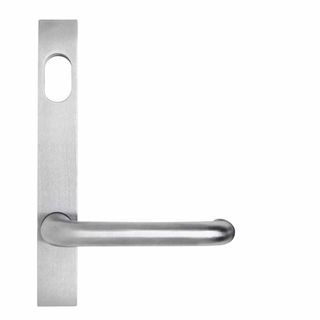 LEVER ON NARROW PLATE SATIN CHROME