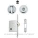 SLIDING DOOR PRIVACY SETS BRUSHED NICKEL