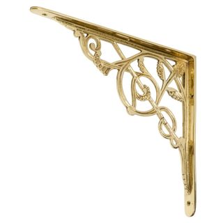 SHELF BRACKETS POLISHED BRASS