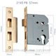 RESIDENTIAL MORTICE LOCKS POLISHED BRASS