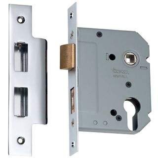 RESIDENTIAL MORTICE LOCKS CHROME PLATE