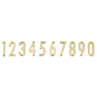 LETTERS & NUMBERS POLISHED BRASS