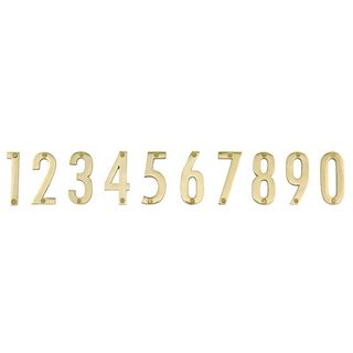 LETTERS & NUMBERS POLISHED BRASS