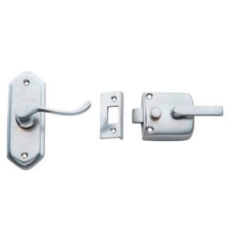 SCREEN DOOR LATCHES SATIN CHROME