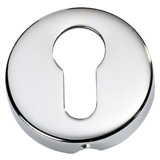 EURO CYLINDER ESCUTCHEONS CHROME PLATE