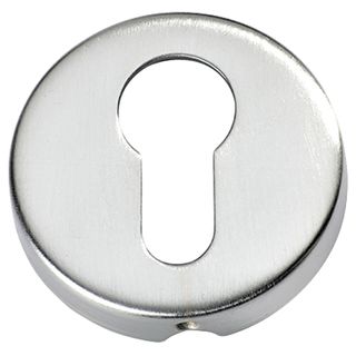 EURO CYLINDER ESCUTCHEONS SATIN CHROME