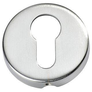 EURO CYLINDER ESCUTCHEONS SATIN CHROME