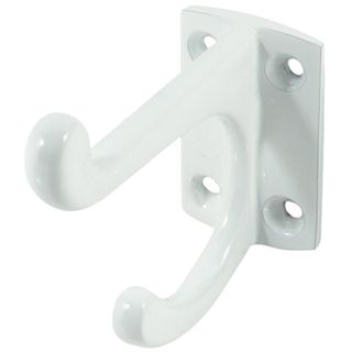 HAT-COAT & ROBE HOOKS WHITE