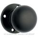 KNOB ON ROSE BLACK