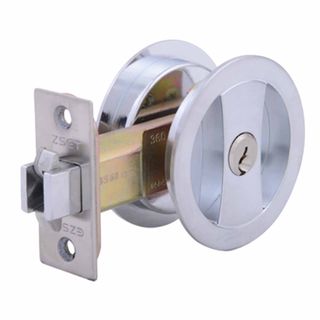 SLIDING DOOR LOCKSETS SATIN CHROME