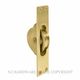 SASH PULLEY MATT SATIN BRASS